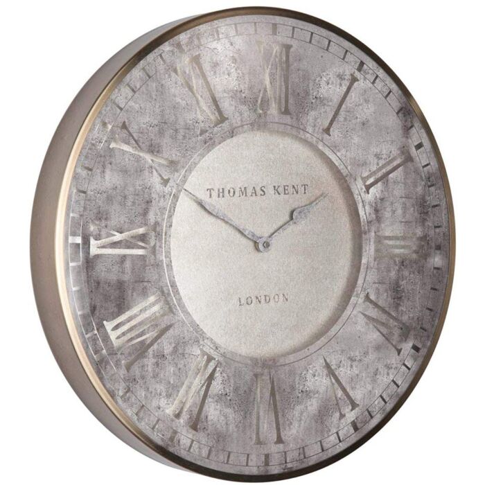 Thomas Kent - Florentine Silvern Oversized Wall Clock 30"